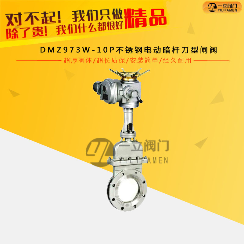 DMZ973W-10P不銹鋼電動(dòng)暗桿刀型閘